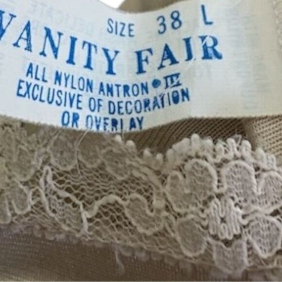 Vanity fair Vintage Champagne Slip underdress Nightie size 38 L - Picture 6 of 11
